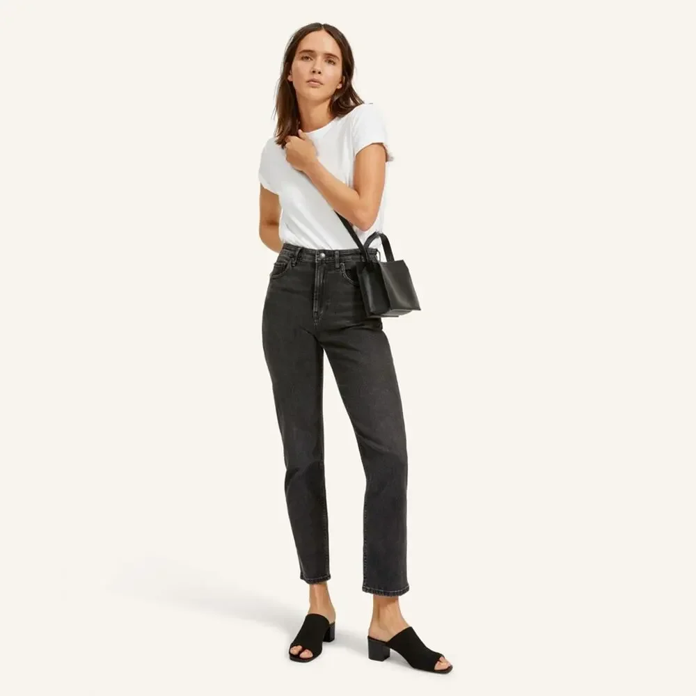 Everlane Glove Mule ReKnit Black Square Toe Block Heel Size 9.5 Sustainable Shoe - Picture 5 of 8